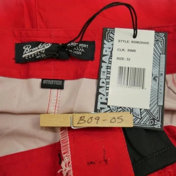 Brooklyn Cloth Men's American USA Patriotic Quick Dry Board Shorts Swim Surf - Picture 5 of 5